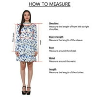Sdjma ženski visoko struk polka tački suknje za žene moda O-izrez casual labav cvjetni ispis kratkih