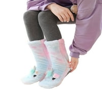 Hirigin žene janje od barzam baršunaste čarape čvrste gradijent crtane tople teleske čarape