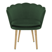 Akcitna sjedala u obliku školjke u obliku baršuna za velvet, dnevni boravak spavaća soba zelena