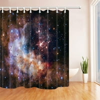 Svemirski dekor Univerzum Sažetak Nebula Galaxy P [Urple Slaver poliesterska tkanina Kupatilo Tuš za