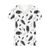 Ženske košulje Ležerne ljetne ženske modne casual dugih rukava udobne ispis duksere vrhovi bluza ženske