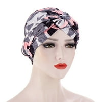 Kape za žene ženski turban cvjetni musliman Smanjeni klirens dame šešire sive jedna veličina