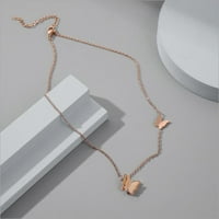 Etereauty osjetljiva ogrlica kreativna ogrlica jednostavna lanac modnog vrata za žene za žensku djevojku