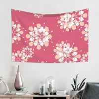 Ružičasta apstraktna cvjetna tapišta, svijetlo ružičasti zidni dekor Početna Dekor spavaća soba dnevni