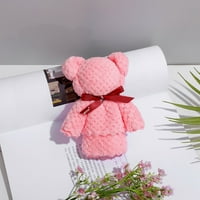 Mekani set za ručnik u obliku medvjeda - uzorak ananasa - Coral Fleece - vjenčani poklon - novorođenčad