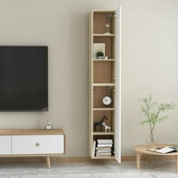 Wobithan TV stoji bijeli i sonoma hrast 12 x11.8 x35.4 dizajnirano drvo