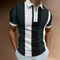 B91XZ majice za muškarce muške ležerne ljetne boje spaja za bluza za bluzu majica Okrenite majicu kratkih