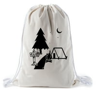 Camping pamučni ruksak za crtanje za rođendanske zabave i ljetni kamp