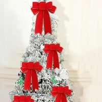 Božićne vrpce lukovi Božićne drvce lukovi Xmas Bowknot Dekoracija ukrasa za Xmas Wear Feats poklon zaliha