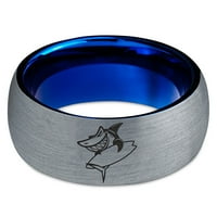Volfram za surfanje morski pas ribe grmljezni prsten za muškarce Žene Udobne cipele Plava kupola brušena