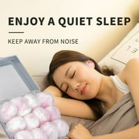 Prijenosna zvučna izolacija Mekana sluha za zaštitu WA pamučne čepove za uši za uši za spavanje Spavanje