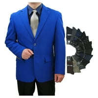 Oštri ručni krojeni muškarci 2b haljina Blazer W Parov čarape, veličina 36S-62L - Royal Blue 62R