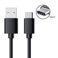 USB C kabel, 4FT kabel za brzo punjenje za Matepad Pro - Crni