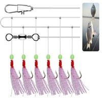 Morski slatkovodni ribolov sabiki rids string kuka bljeskalice svjetlosne nogavice