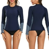 Žene plus veličina dugih rukava osip prlja s plivama UPF50 + kupaći kostimi za zaštitu UV-a