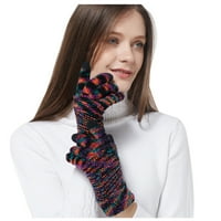 CPTFADH neklizaci zaslon osjetljivim na dodir Ženske zimske pletene tople rukavice žene