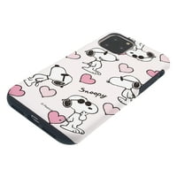 IPhone PRO MA Case Kikiriki slojevito hibridni [TPU + PC] poklopac branika - Snoopy uzorak srca