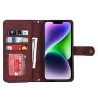 Nalacover kompatibilan sa Crossbodlom za iPhone plus novčanik, kožom kožom sa zatvaračem s RFID blokiranim
