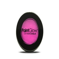 Paint Glow Neon ružičasta kosa Kreda UV reaktivna sa spužvim festivalskim prugama