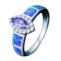 Žene prstenovi, modni nakit ljubičasti prsten zaručni prsten veličine 6-10, pogodno za svakodnevni život,