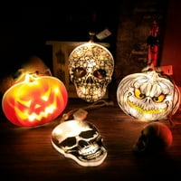 Spooky Halloween String svjetla 3D viseći devil lubanje lubanja za pukotine za unutarnju zabavu na otvorenom