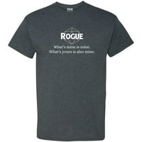 Klasa Clate Rogue - Smiješna majica uloga - srednja - tamno Heather