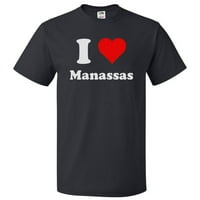 Majica Manassas Heart Manassas - Volim poklon Manassas Tee
