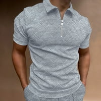 Corashan vrhovi za muškarce, muške košulje kratkih rukava Golf Majica Solid Color kontrast na otvorenom