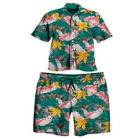 Aloha Muška ljetna majica s kratkim rukavima Hawaii uzorak na plaži swww ovratnik Cardigan Dugme Down