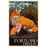 Portland, Oregon, Fo & Kit, Letterpress, umetničko delo sa fenjerom
