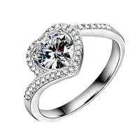 Chaolei prsten za žene Trendi dijamantski prsten u obliku srca za žene modni nakit Popularni dodaci