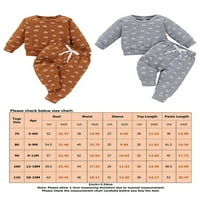 Glonme Baby Crack Up Elastic Struk Gant Sets Loose Home Spring Outfits PartysHoumsHirts + Outfit odijelo