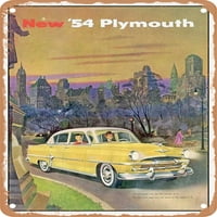 Metalni znak - Plymouth limuzina Vintage ad - Vintage Rusty Look