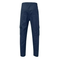 Muški joggeri teretni hlače labave velike veličine 3 vrećice za guzivne alate s više džepa ravne hlače