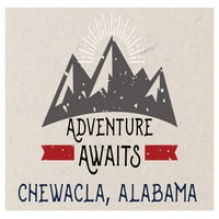 Chewacla Alabama Suvenir Frižider Magnet Avantura čeka dizajn