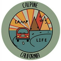 Calpine California Suvenir Vinil naljepnica za naljepnicu Kamp dizajn
