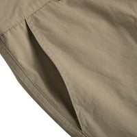 Azrijski muškarci Čvrsti patchwork casual više džepova na otvorenom ravno tipovi fitness hlače teretni