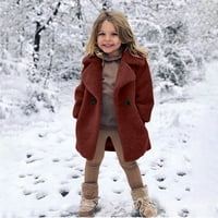 Dječja jakna za djecu Djevojke Zimske vjetrootporni zadebljani kaput toplim pad odijelo za 18 mjeseci