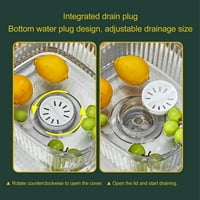 Yyeselk Kuhinjski kuhinjski košaricu za pranje veša od drenaže BO Regularni filter s ručkom pranje veš