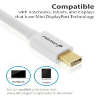 Fosmon mini DisplayPort za DisplayPort kabel, [pozlaćeno