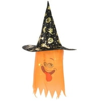 Hemoton Halloween Decor Halloween vještica šešira svjetla duh vjetrenjača na vrt