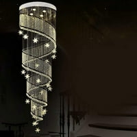 FICHIOUY MODERNE K CRYSTAL CRISTAL COLORS LED stropne lagane spiralne zvijezde svjetiljke za hotel Lobby