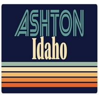 Ashton Idaho Vinyl naljepnica za naljepnicu Retro dizajn