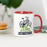 Cafepress - Moj bicikl je zvali krig - OZ Keramička krigla - Novelty caffe čaj čaj