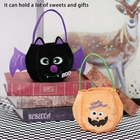 Tureclos Candy Bag Craftsmanshipt bundeve torbica Cosplay Prop Halloween Dodatna oprema sa ručkom Dekorativni
