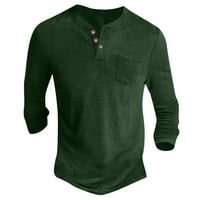 Muške grafičke i vezene majice s dugim rukavima Proljeće i jesen Dugi rukav tiskani pulover Duks zelena