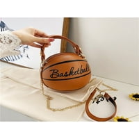 Beiwei Dame torbe u obliku ramena u obliku košarke zatvarači sa zatvaračem Mali poprečni torbi za tijelo