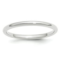 10k bijeli zlatni prsten za vjenčanje udobnost Standardno postavljanje veličine 11