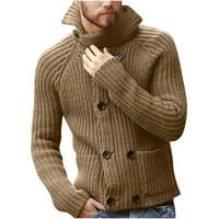 Voncos pulover džempere za muškarce čišćenje - topla jesen i zimski dugi rukav kornjač pletene casual