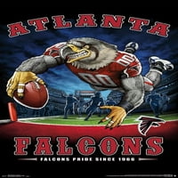 Atlanta Falcons - krajnji zona Laminirani poster Ispis